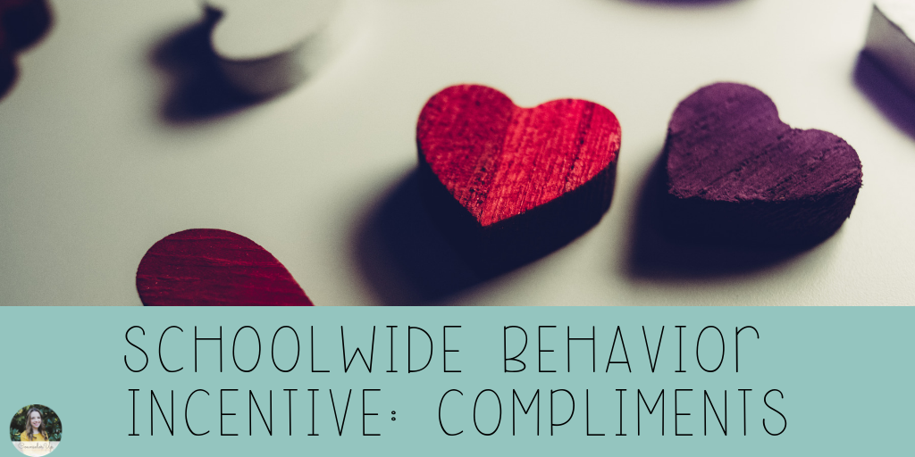 Lots of people think PBIS and they think tickets/dollars/dojos with school stores and big huge individual reinforcement initiatives.   Guess what? Nobody has time for that. I mean, I guess they do, but I was never up for it. At the schools where I've worked, we've implemented Class Compliments.